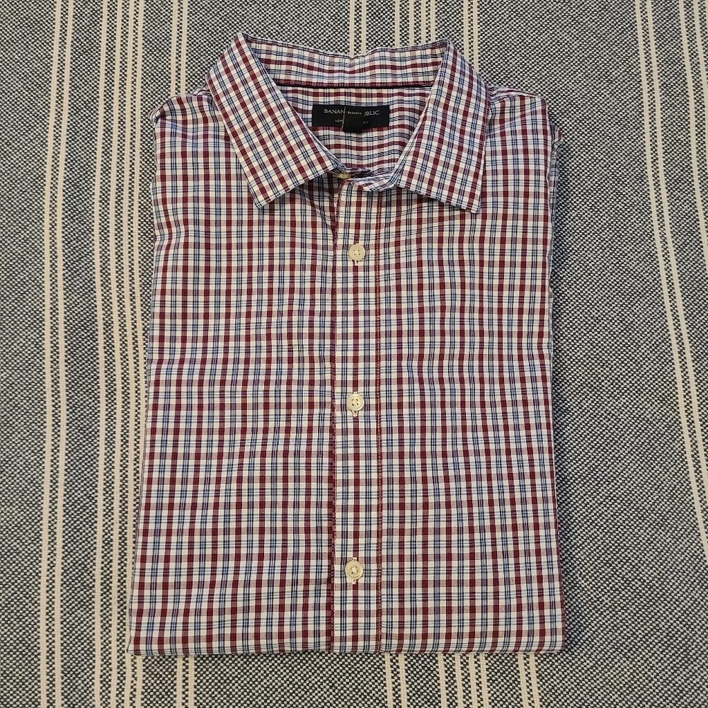Banana Republic non iron slim fit long sleeve dress shirt xl